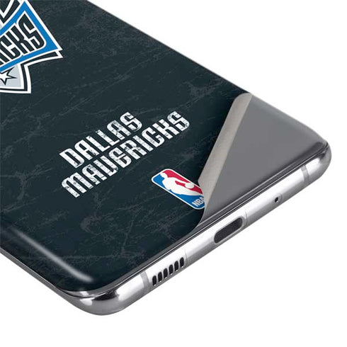 NBA Dallas Mavericks Black Primary Logo Galaxy S20 Plus Skin